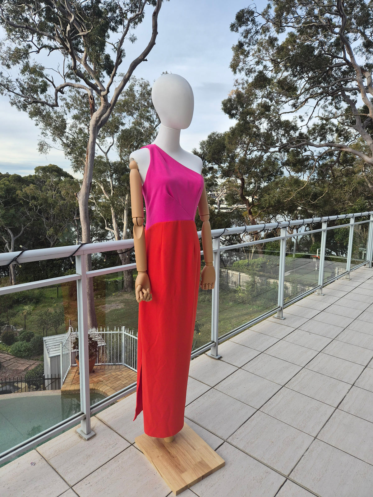 Xioman One Shoulder Midi Dress