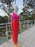 Xioman One Shoulder Midi Dress