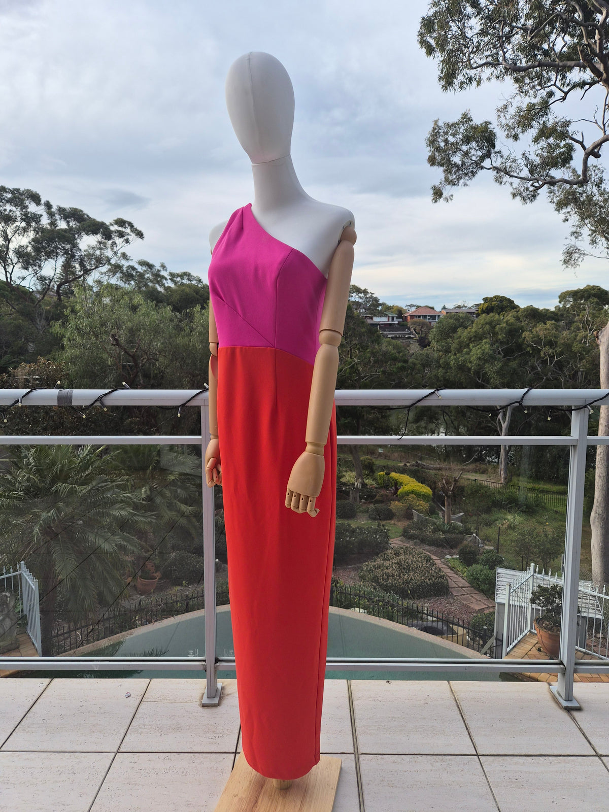 Xioman One Shoulder Midi Dress