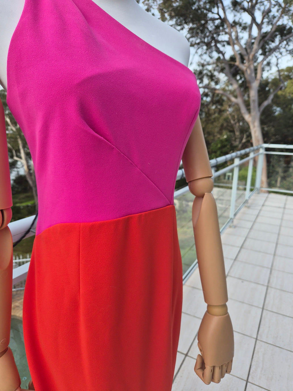 Xioman One Shoulder Midi Dress