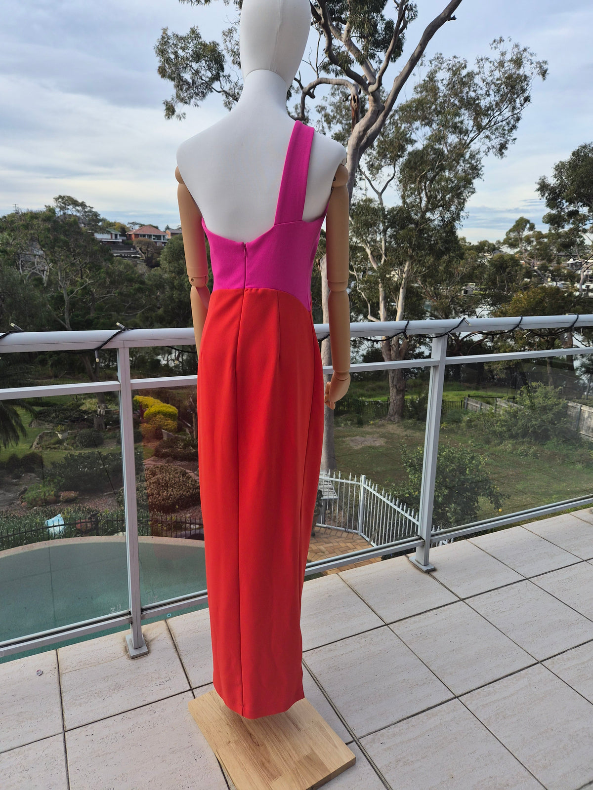 Xioman One Shoulder Midi Dress