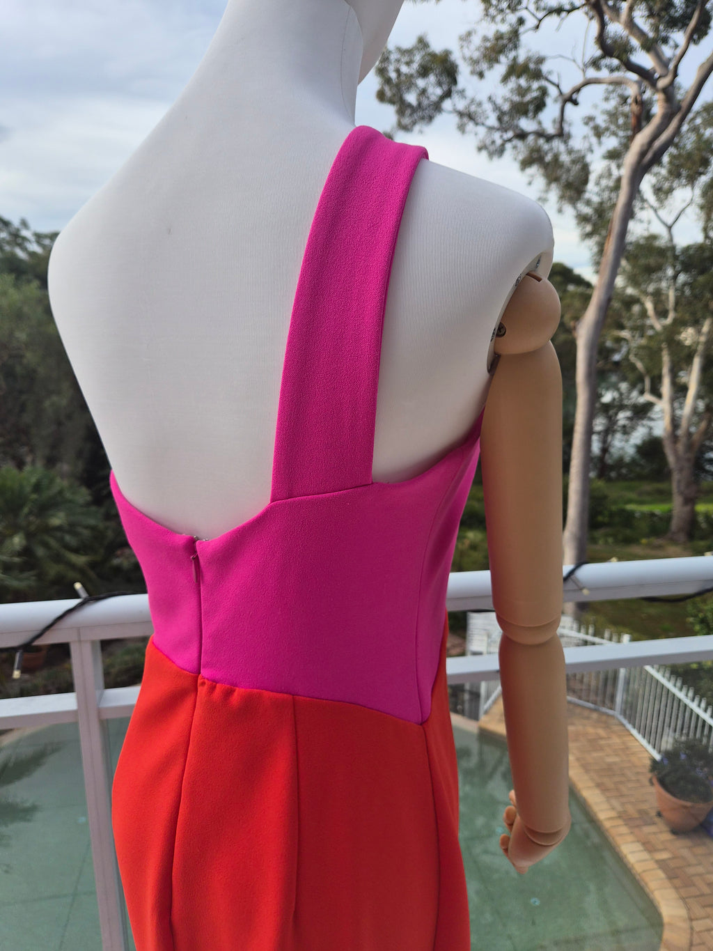 Xioman One Shoulder Midi Dress