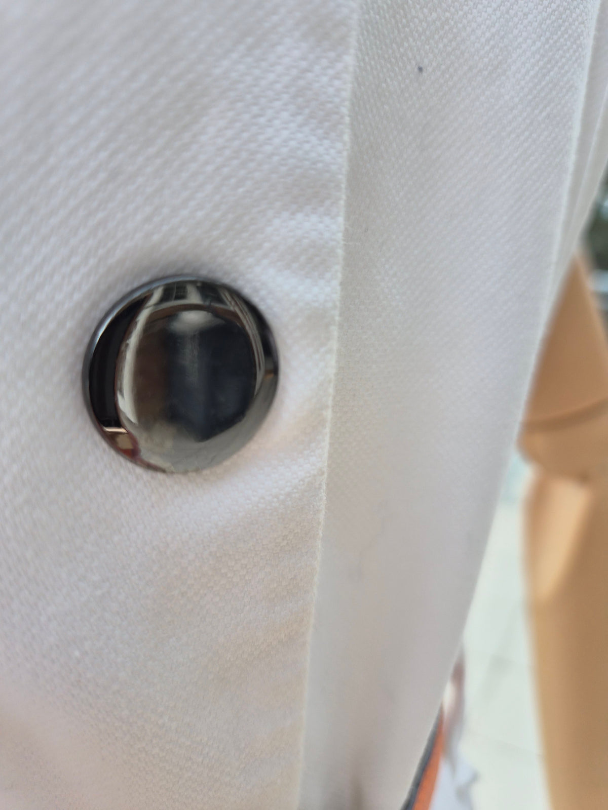 Cue White button Utility Dress - Size 8