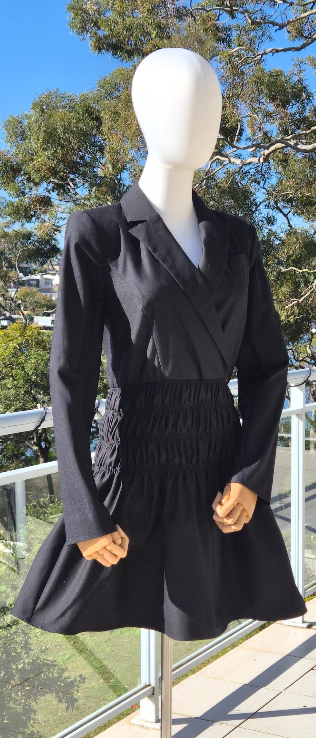 Cue Shirred Blazer Dress - Size 8 - New