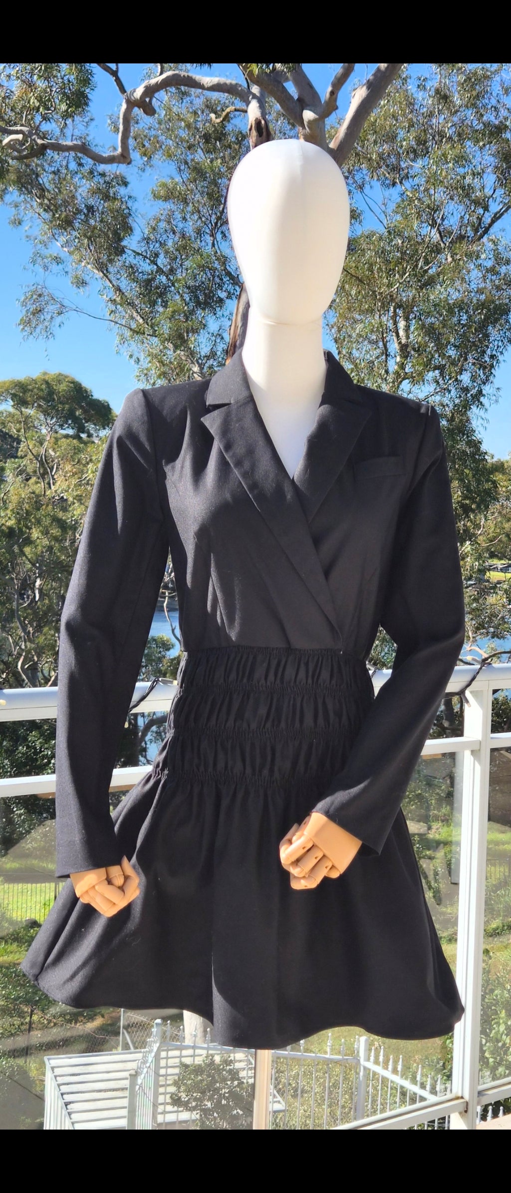Cue Shirred Blazer Dress - Size 8 - New