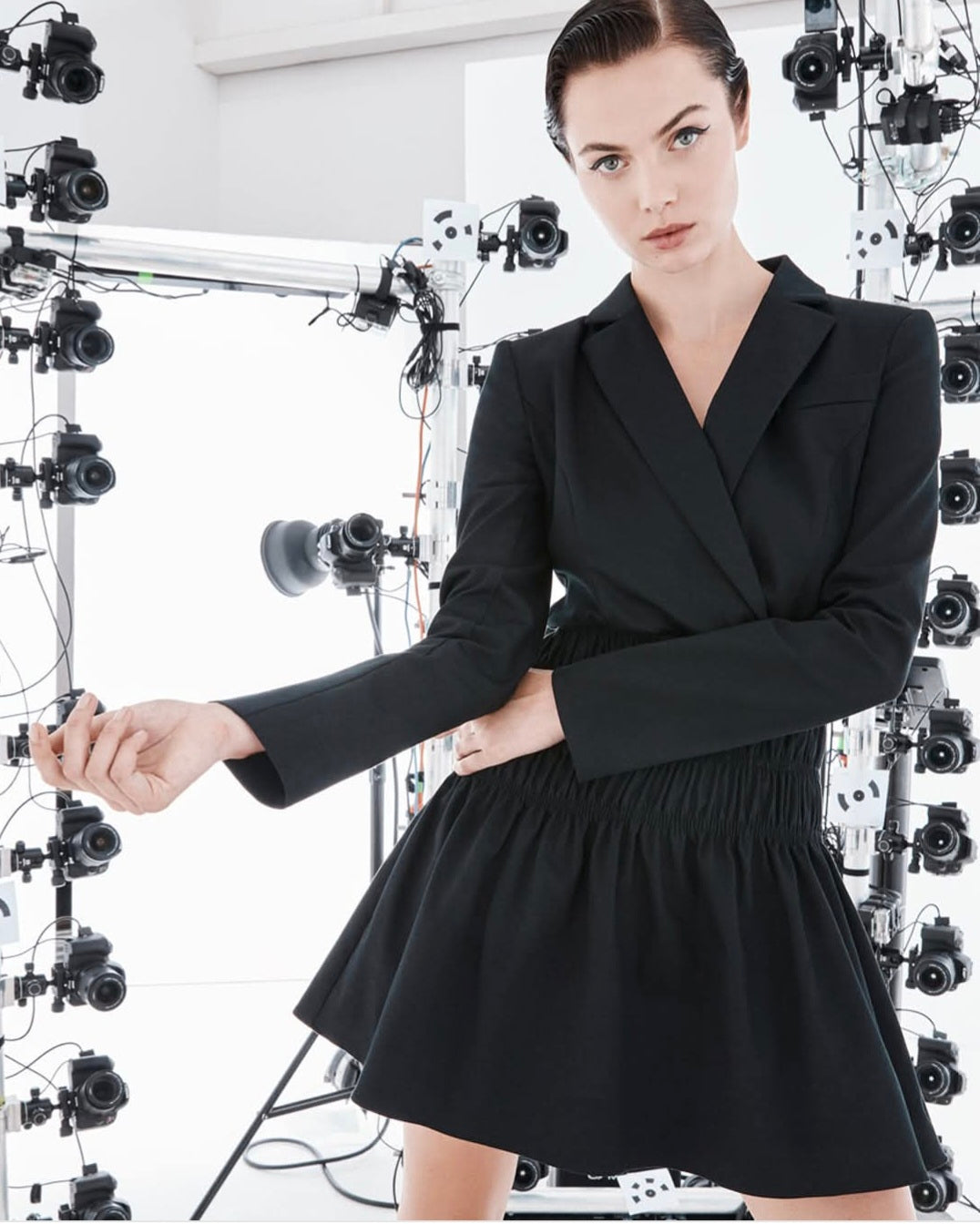 Cue Shirred Blazer Dress - Size 8 - New