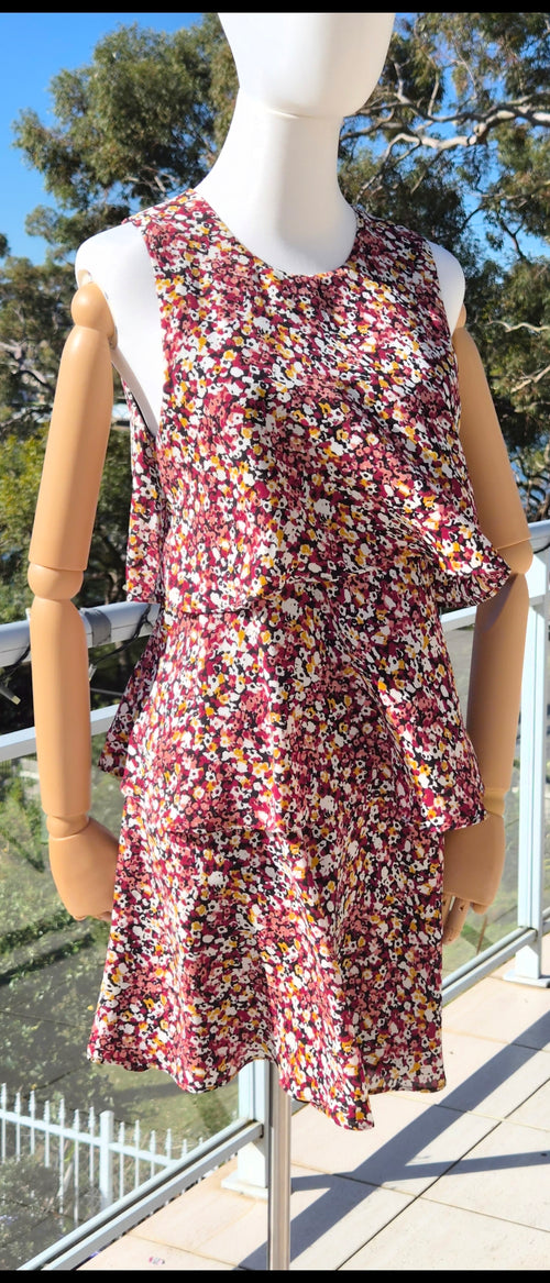 Cue tiered mini dress - Size 8
