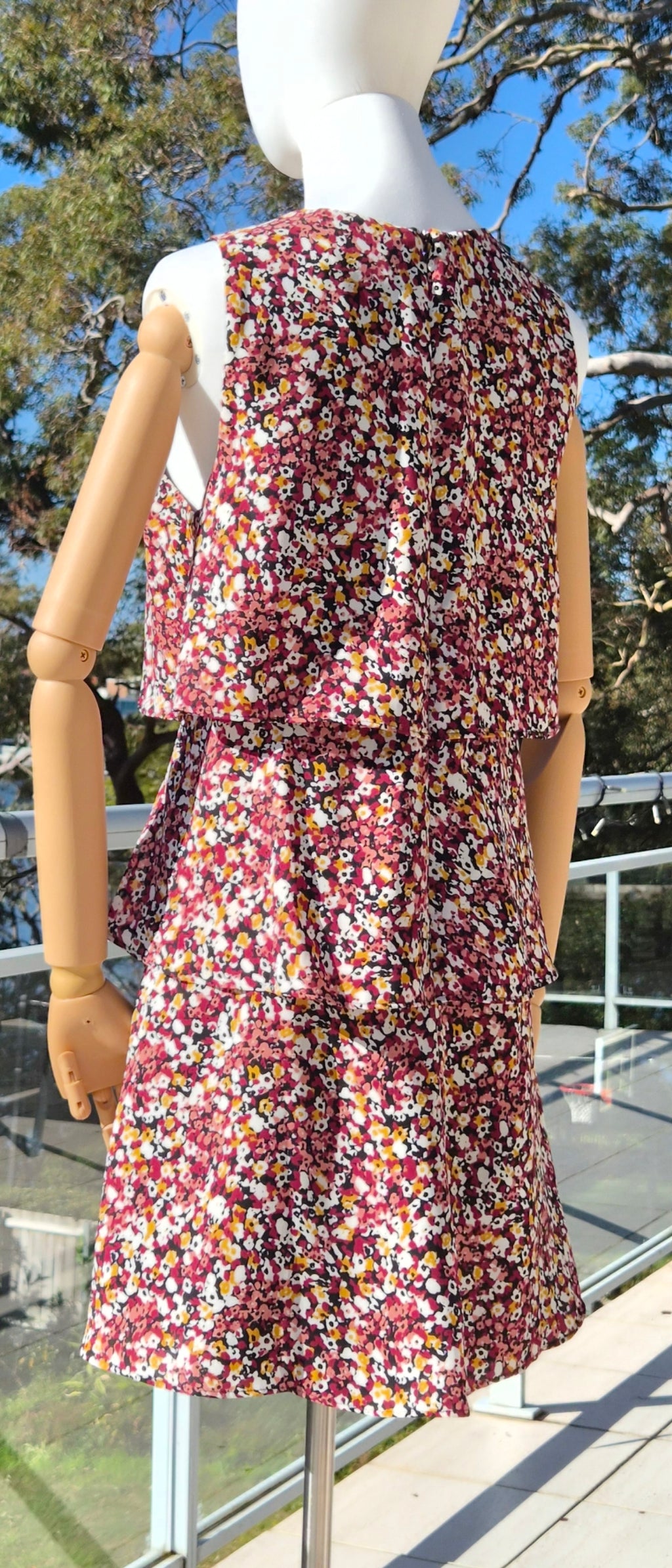Cue tiered mini dress - Size 8