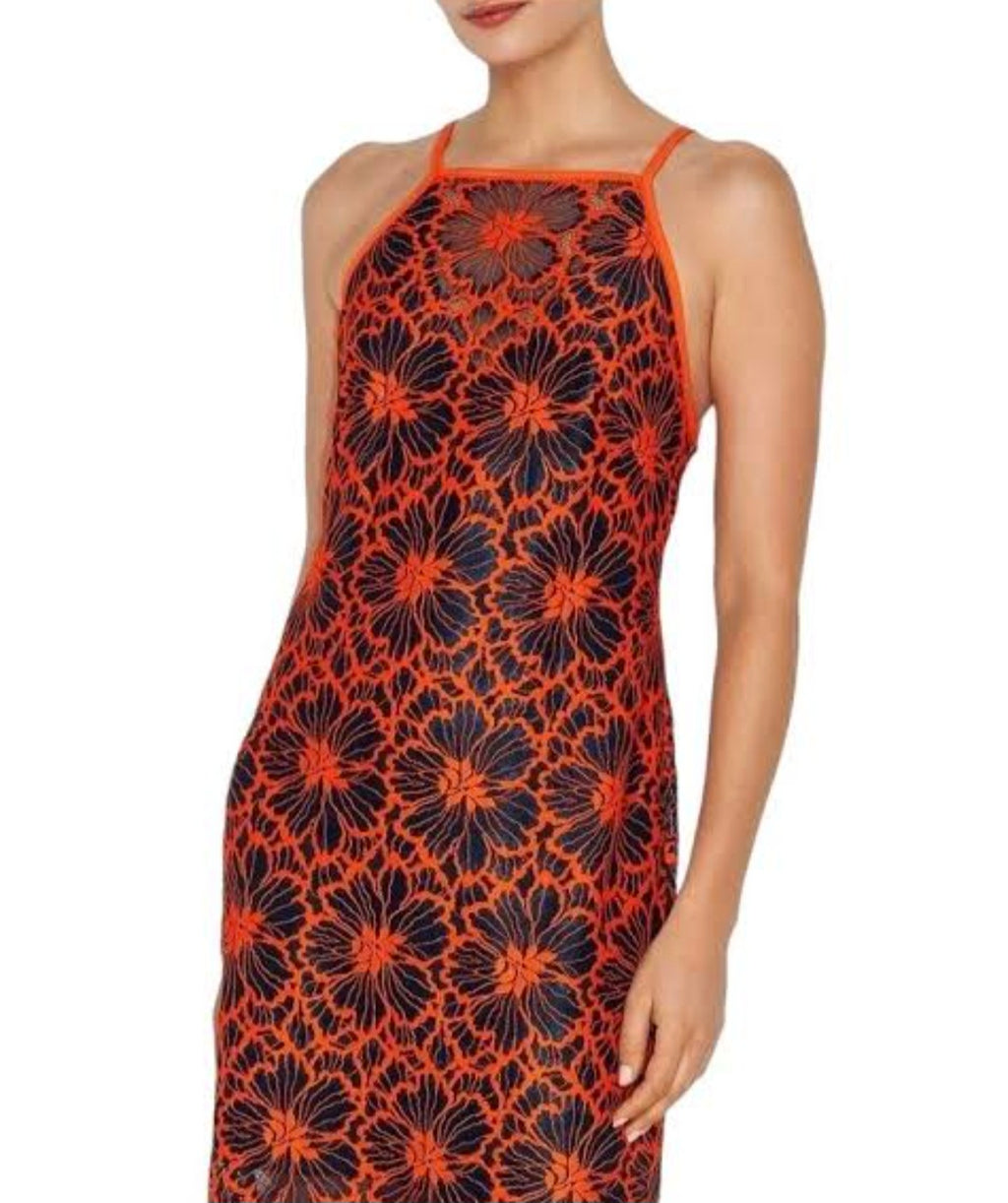 Cue Contract Floral Midi Dress - Size 10