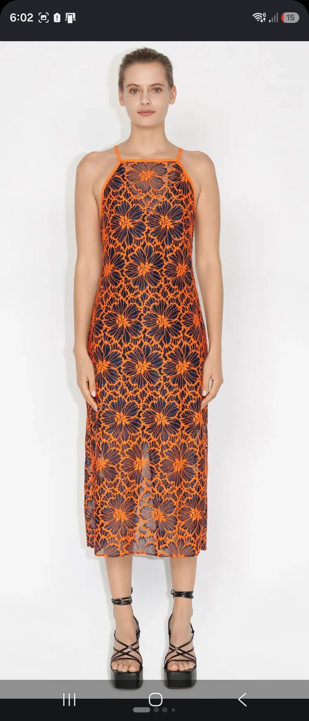 Cue Contract Floral Midi Dress - Size 10