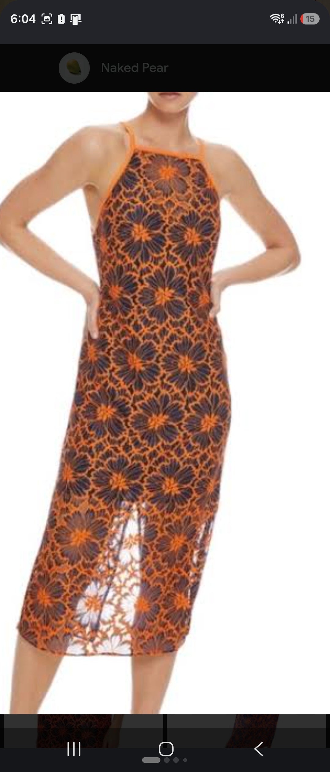 Cue Contract Floral Midi Dress - Size 10