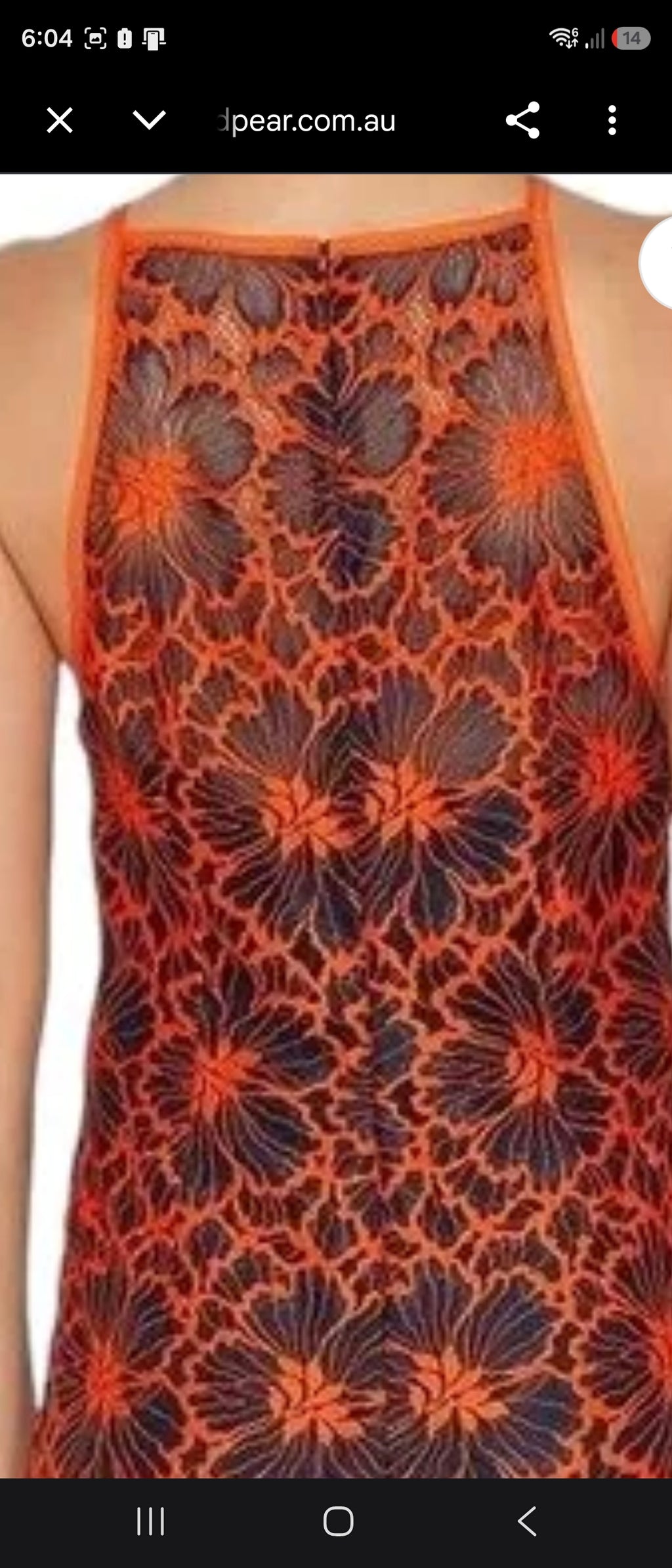 Cue Contract Floral Midi Dress - Size 10