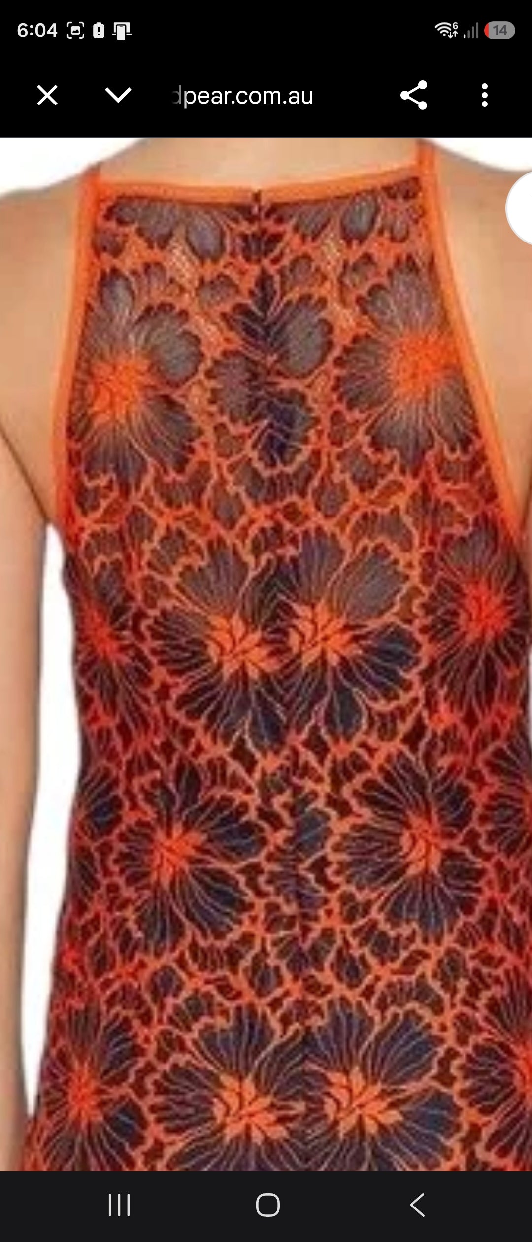 Cue Contract Floral Midi Dress - Size 10