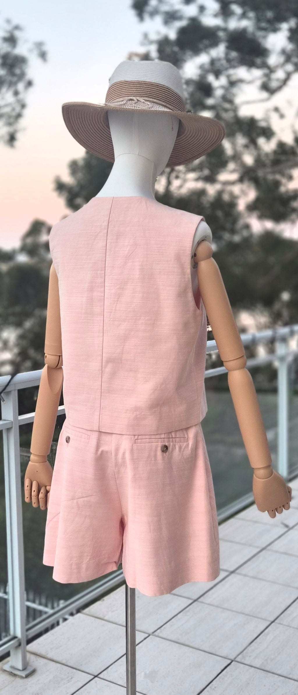Country Road Textured Guava Top and shirt Set - Size 8