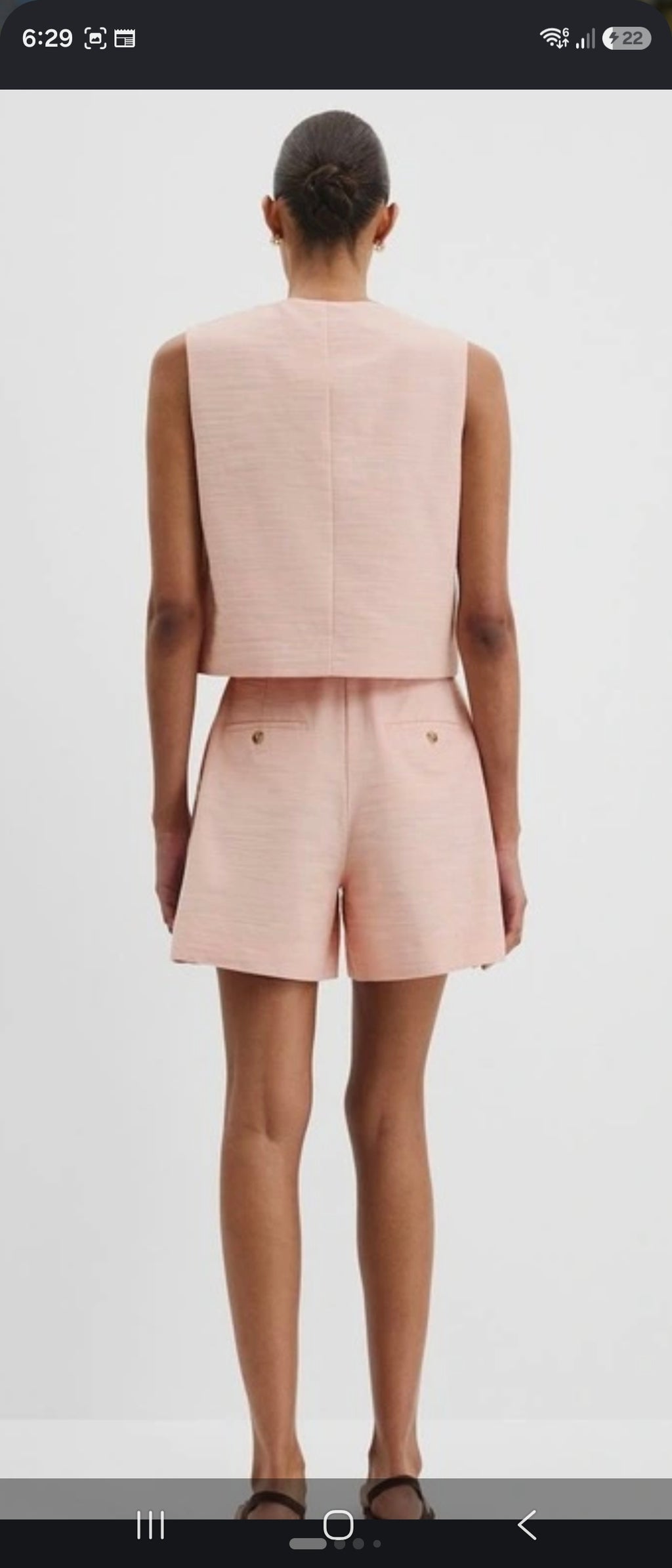 Country Road Textured Guava Top and shirt Set - Size 8