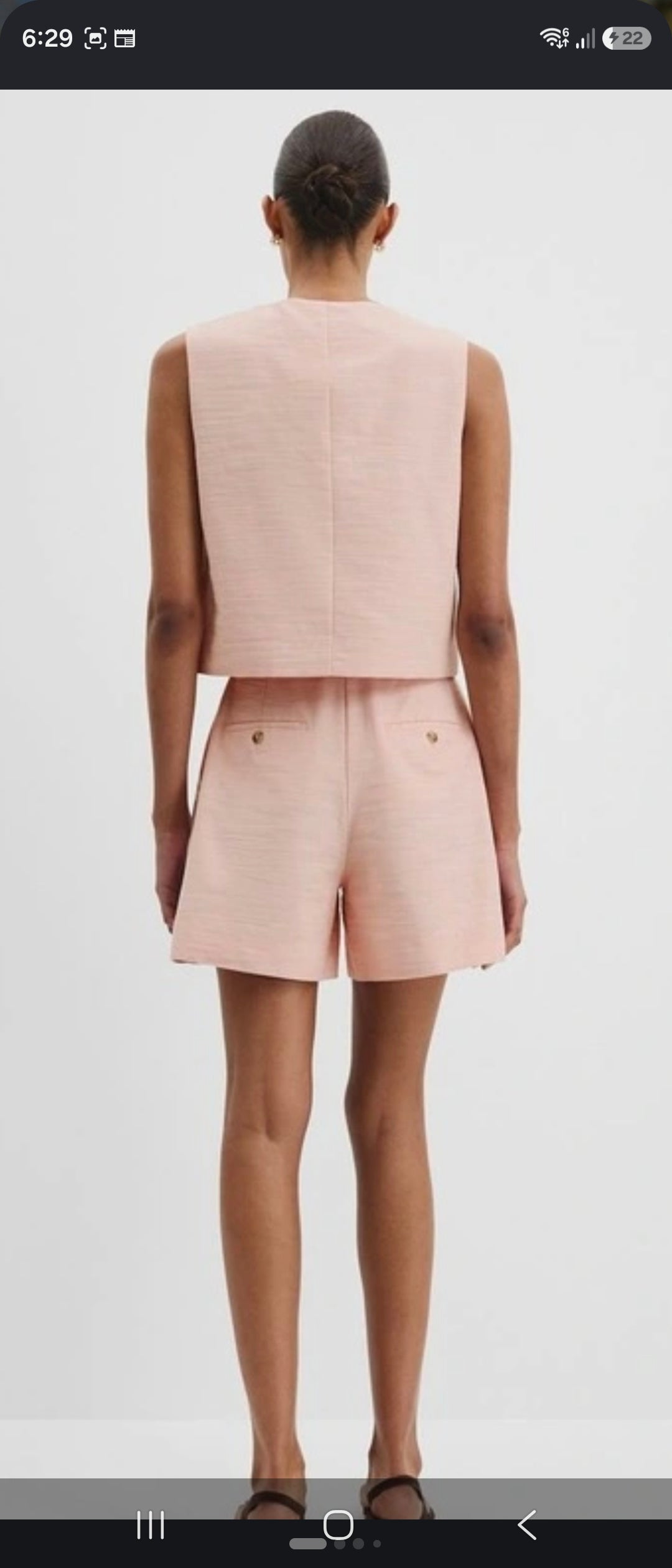 Country Road Textured Guava Top and shirt Set - Size 8