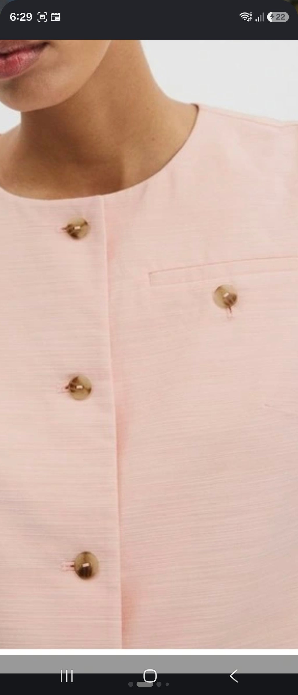 Country Road Textured Guava Top and shirt Set - Size 8
